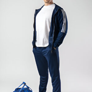 Navy Striped Winter Tracksuit